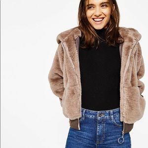 faux fur jacket!